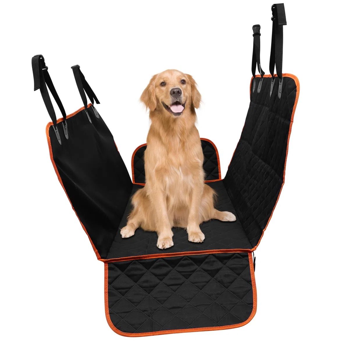 Abaodam Funda para Asiento de Coche para Mascotas, Hamaca para Perros Grandes, Estilo Sencillo Diseño de Gemas, Protección Versátil para Coches