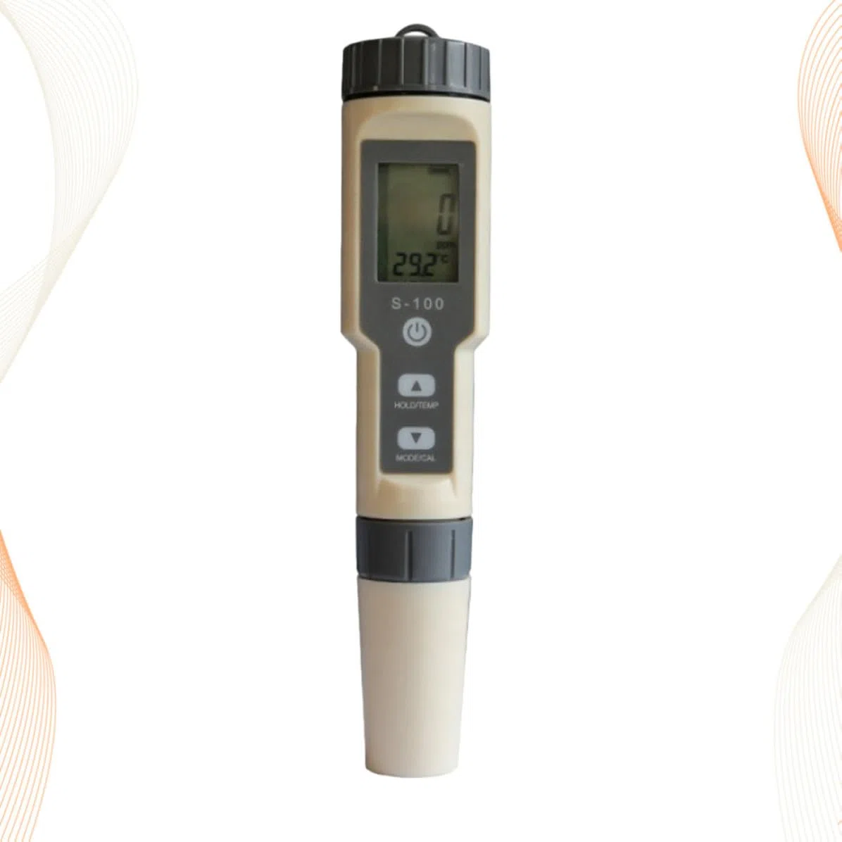 Lurrose Medidor de Salinidad Automático para Agua de Acuario y Estanque, Bolígrafo Multifuncional de Plástico Que Flota Superficie, Adecuado para Prueba de Calidad del Agua