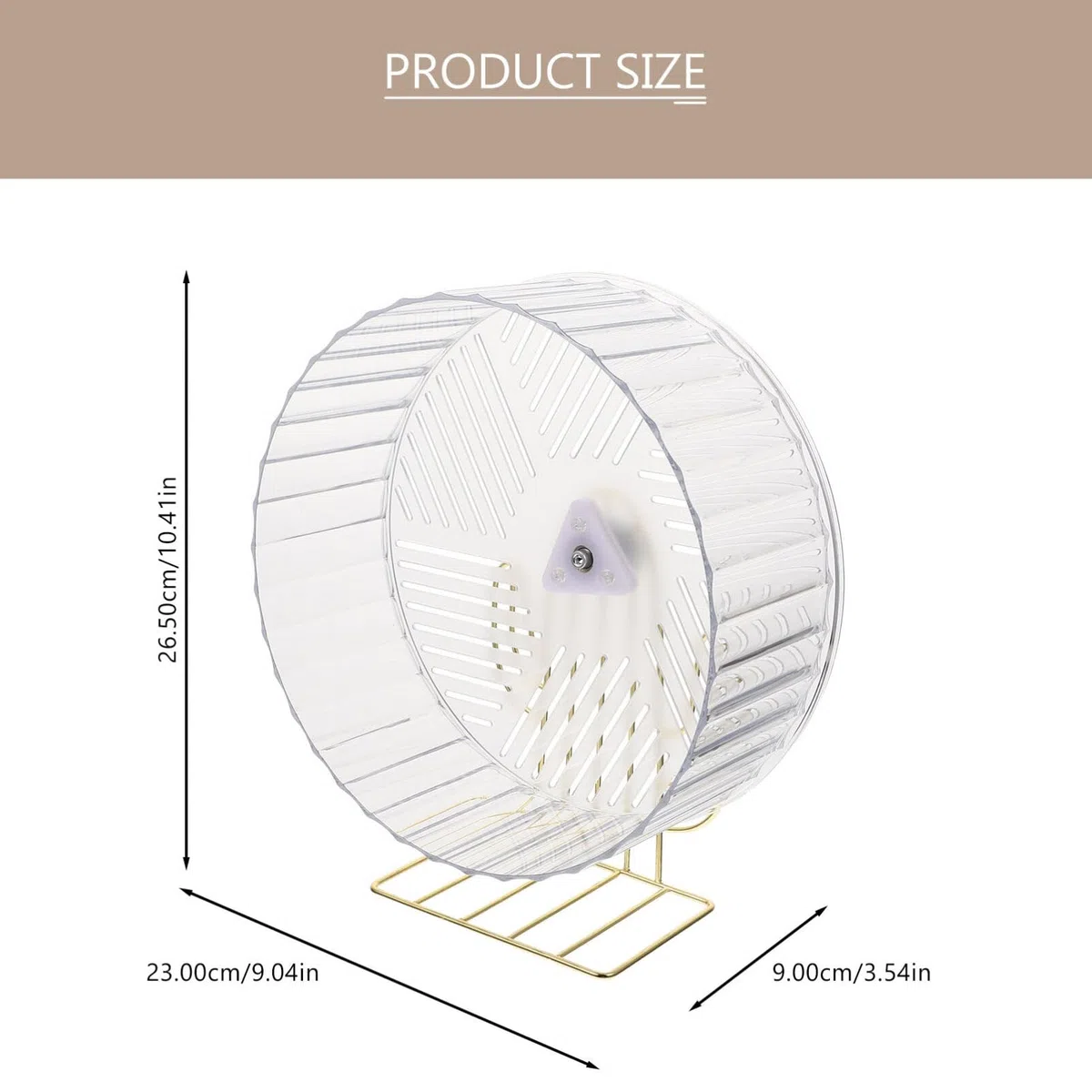 Happyyami Rueda para Hámster Soporte Juguete De Ejercicio para Animales Pequeños para Chinchillas y Ratas Estable y Silenciosa Color Aleatorio