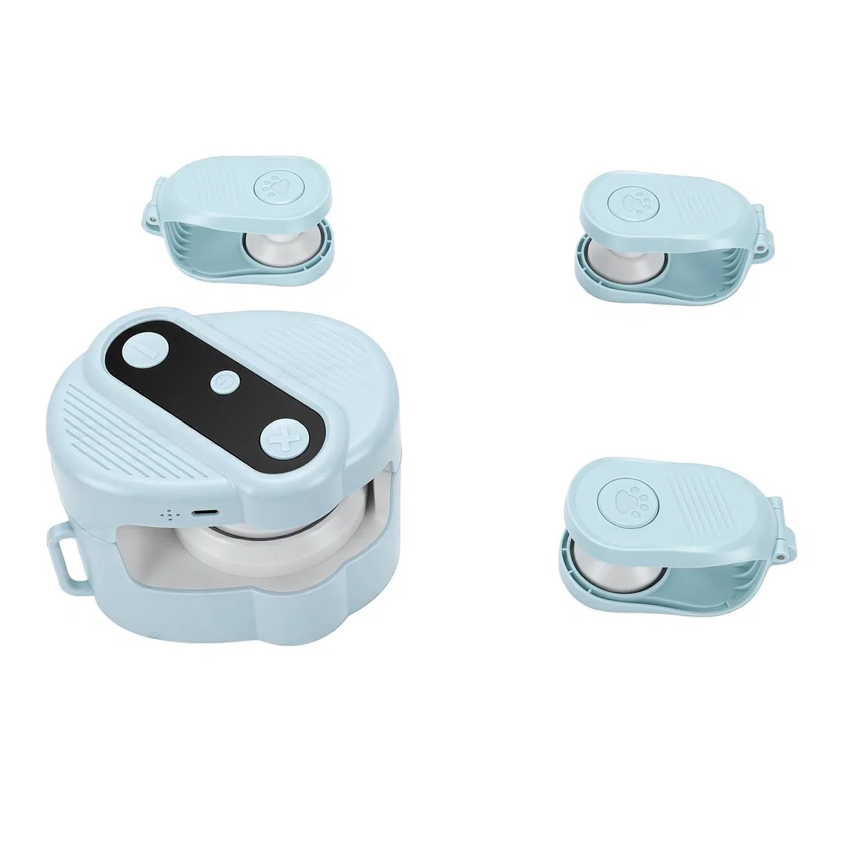 Juguete Interactivo para Gatos con Control Remoto, con Chirridos de Pájaros Realistas, Oruga Móvil para Gatos para Estimular los Instintos Naturales (Blue)