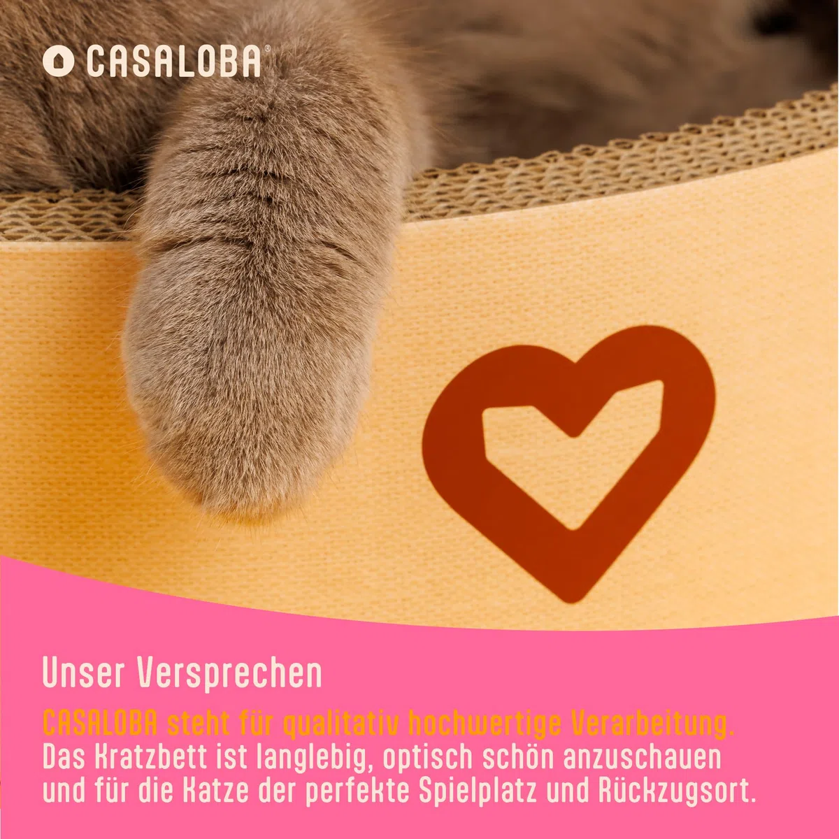 Cesta para gatos para dormir, rascar y jugar, tabla duradera para gatos de cartón ondulado de primera calidad en forma de cabeza de gato moderna, juguete 3 en 1, muebles rascadores y espacio