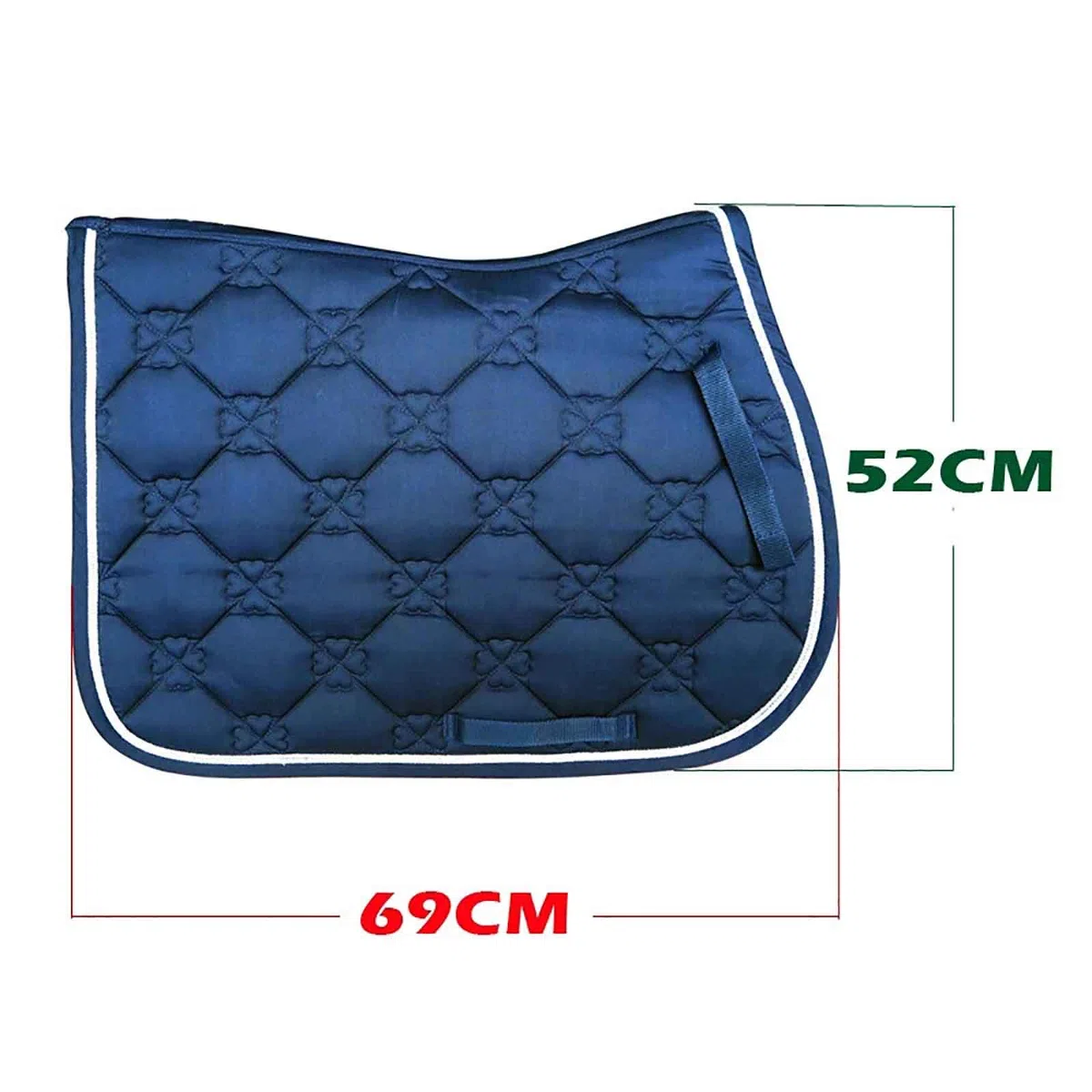 Mantilla para Caballo Gamuza Media Almohadilla Tela de Silla de Montar Silla de Montar Cojín Accesorio de Caballo Equipo de Rendimiento Transpirable Cubierta de Silla de Montar,Azul