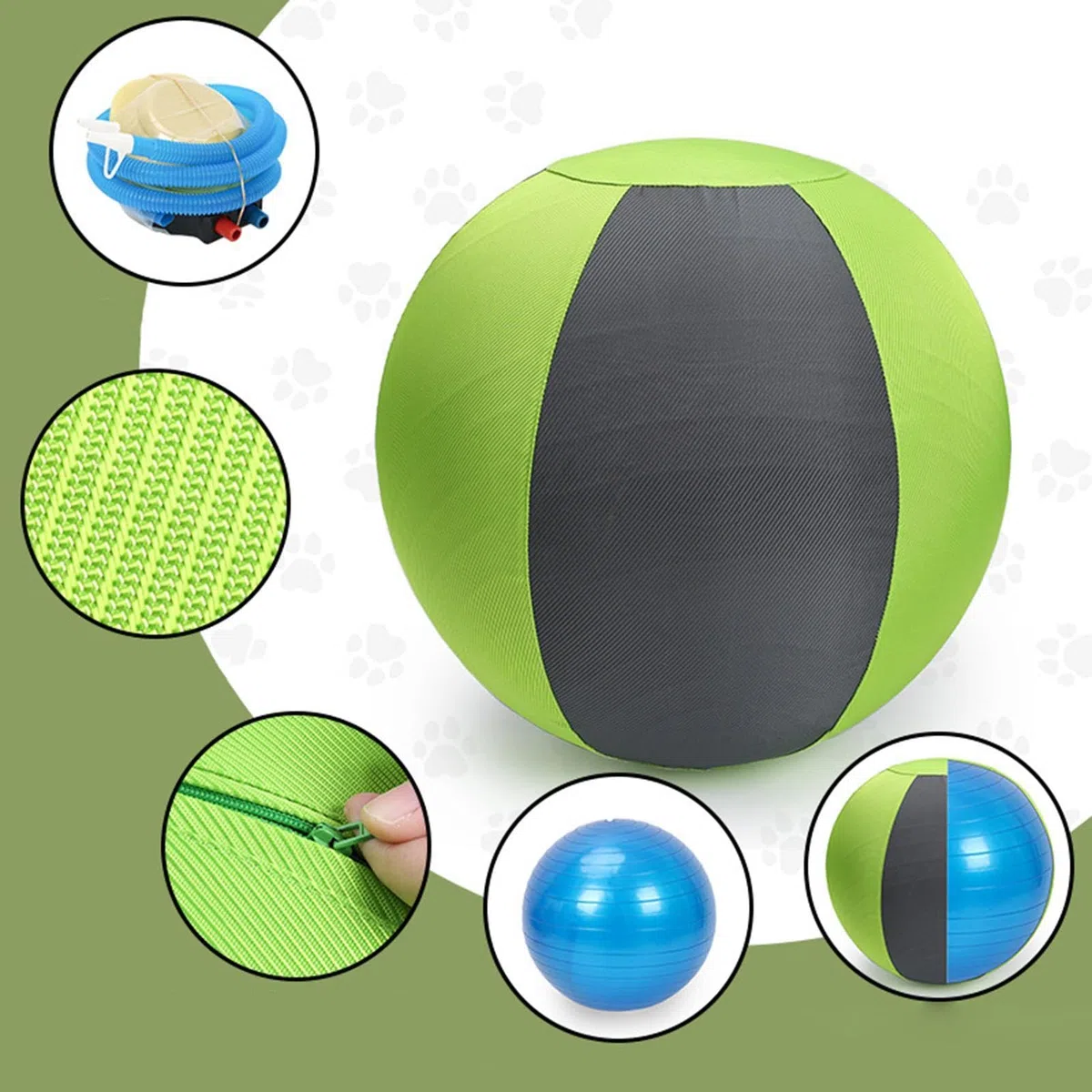 Pelota Gigante De Pastoreo Para Perros Hinchable, juego para cachorros