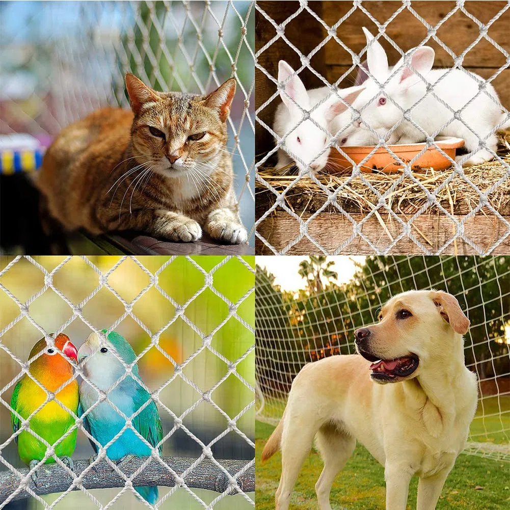 Red de Seguridad para Gatos, Redes de protección,Red Protectora anticaídas,para Mascotas,para Interiores y Exteriores, para barandillas de Malla para balcón,Ventanas,escaleras (150x300 cm, 2 Unidad)