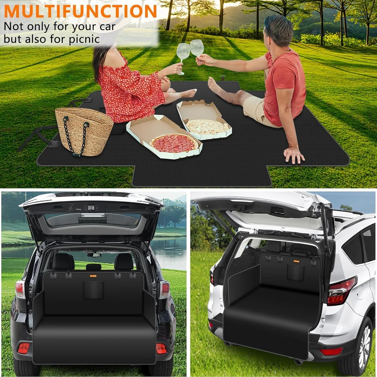 Protector de Maletero para Perros para Passat B6 (3C) | Funda Maletero Coche Perros Antideslizante Impermeable Antiarañazos Proteger contra el Pelo del Perros Polvos Suciedad Líquid