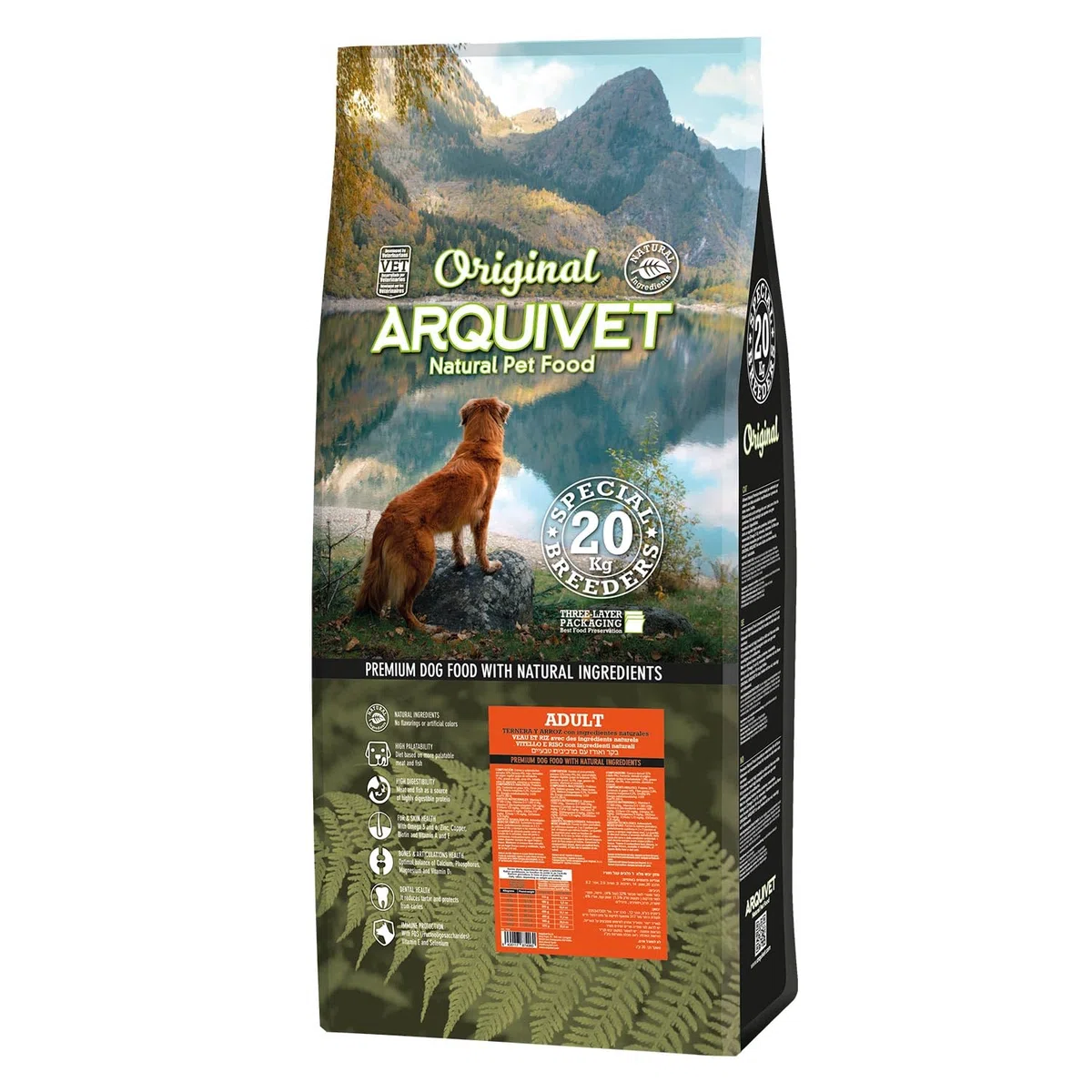 Arquivet Original - Pienso para Perros Adultos - Ternera y arroz - Adult 20 Kg