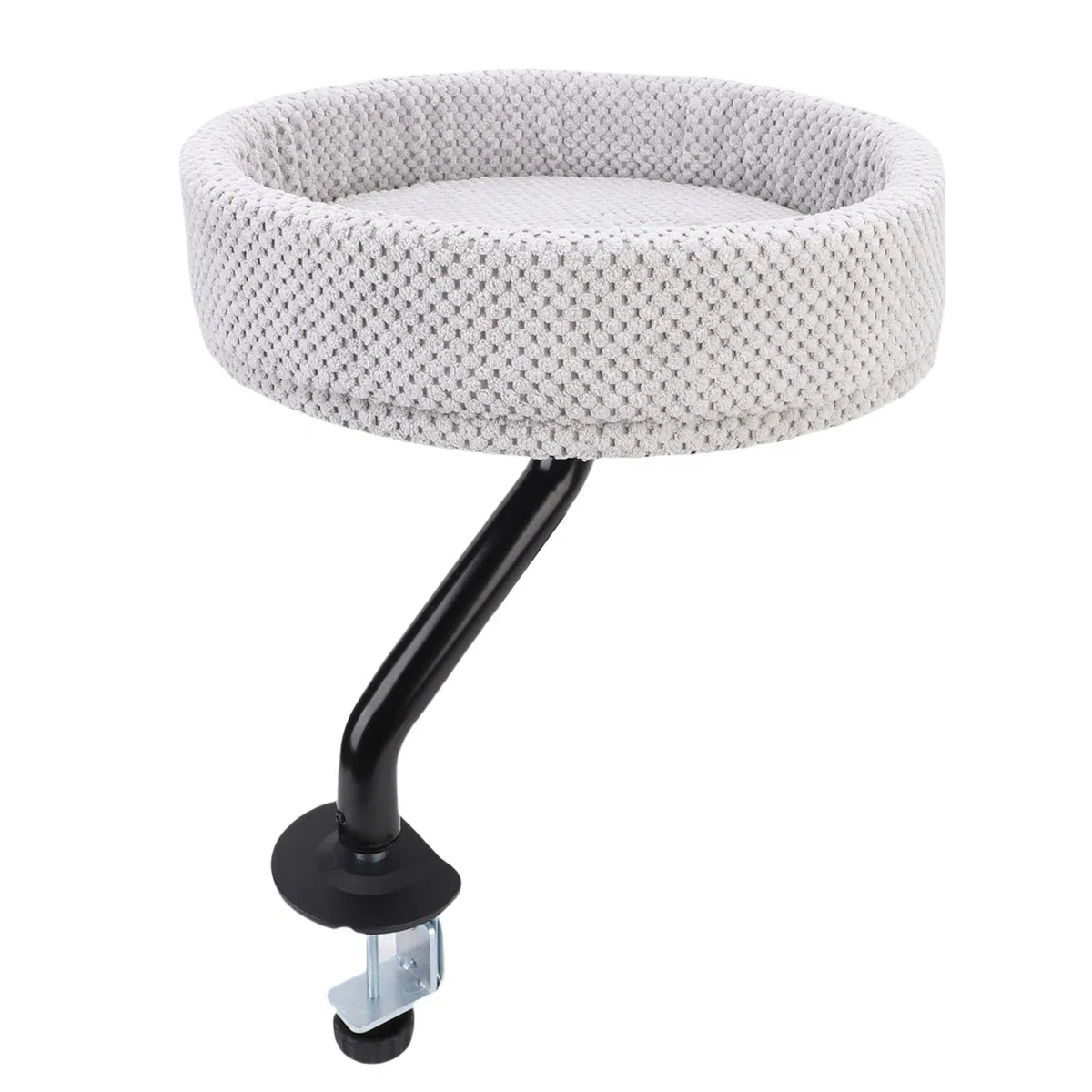 Cama Flotante Cómoda Ajustable para Gatos, Hamaca de Escritorio Resistente para Oficina en Casa, Material de Felpa de Hierro, Percha para Gatos para Espacio de Actividad Independiente