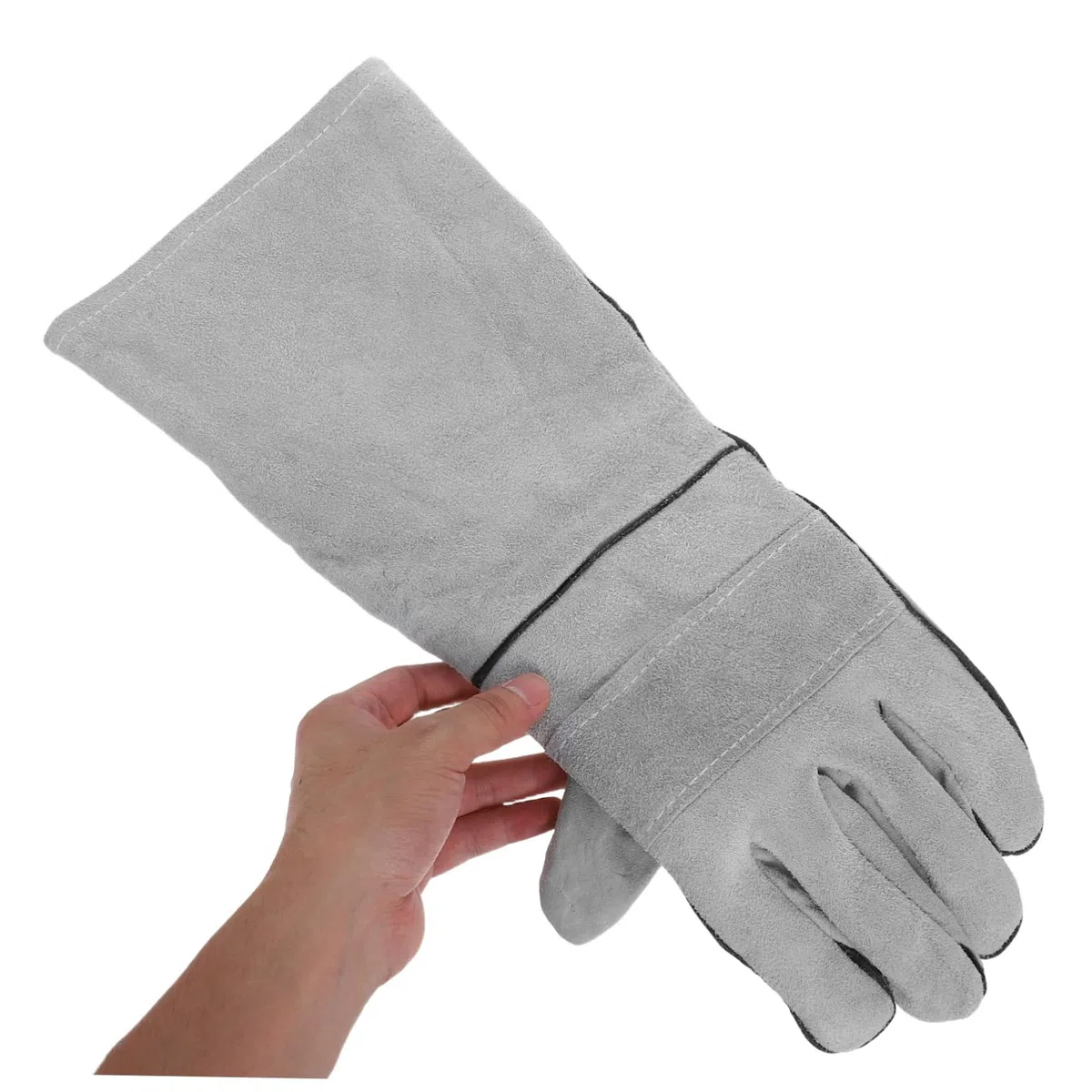 POPETPOP Guantes Antimordeduras para Perros y Gatos, 1 Par, Cuero