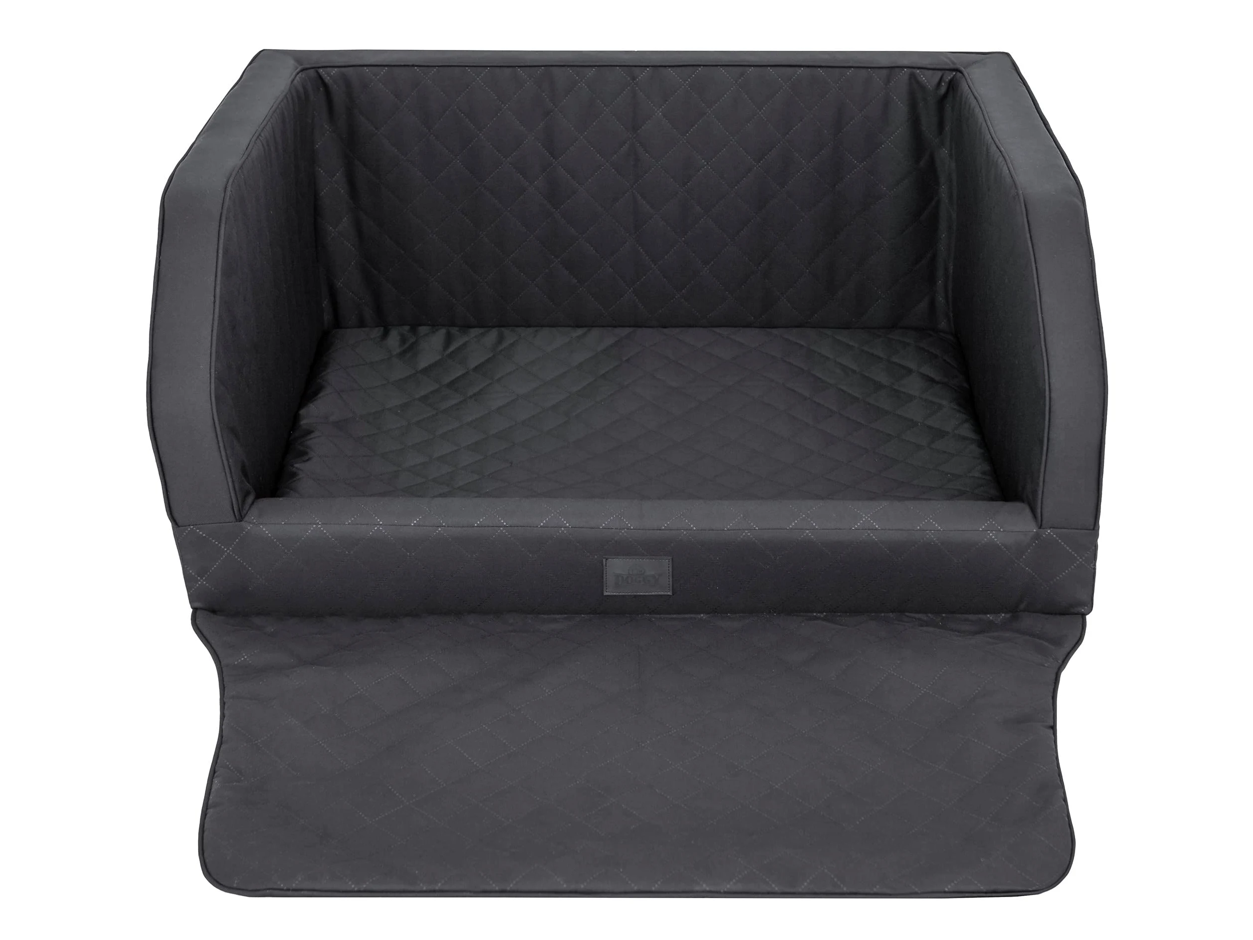 Doggy Asiento de coche para perro, cama protectora para perros medianos y grandes, negro, 92 x 70 x 39 cm