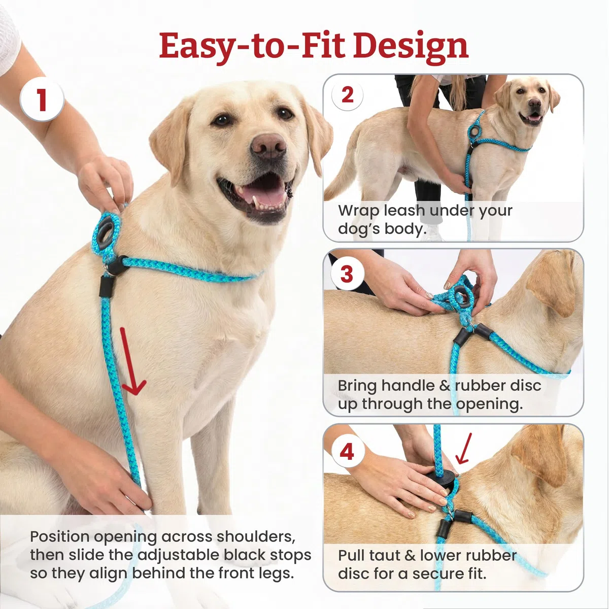 Harness Lead Juego de arnés y Correa para Perro sin tirones, arnés antitirones para Todas Las Razas y tamaños, diseño de Cuerda Acolchada de una Sola Pieza Que Evita Que se Escape y tirones (XL,