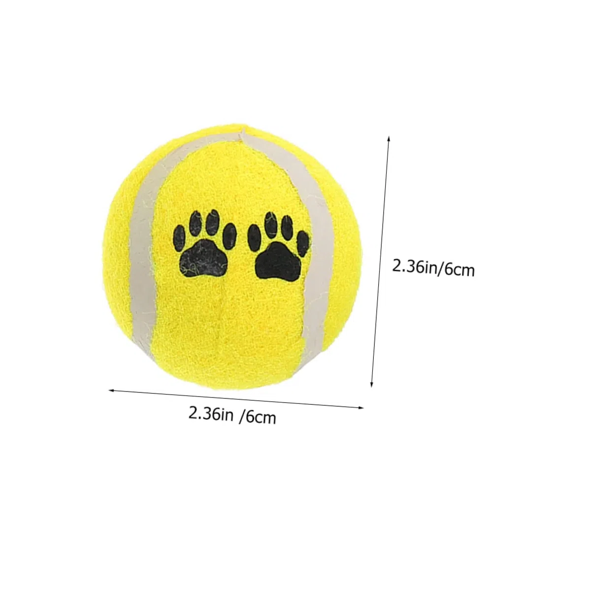 Toyvian 16piezas Juguetes De Pelota Portátiles para Perros Pequeños Balones De Tenis Juguetes De Goma Duradera