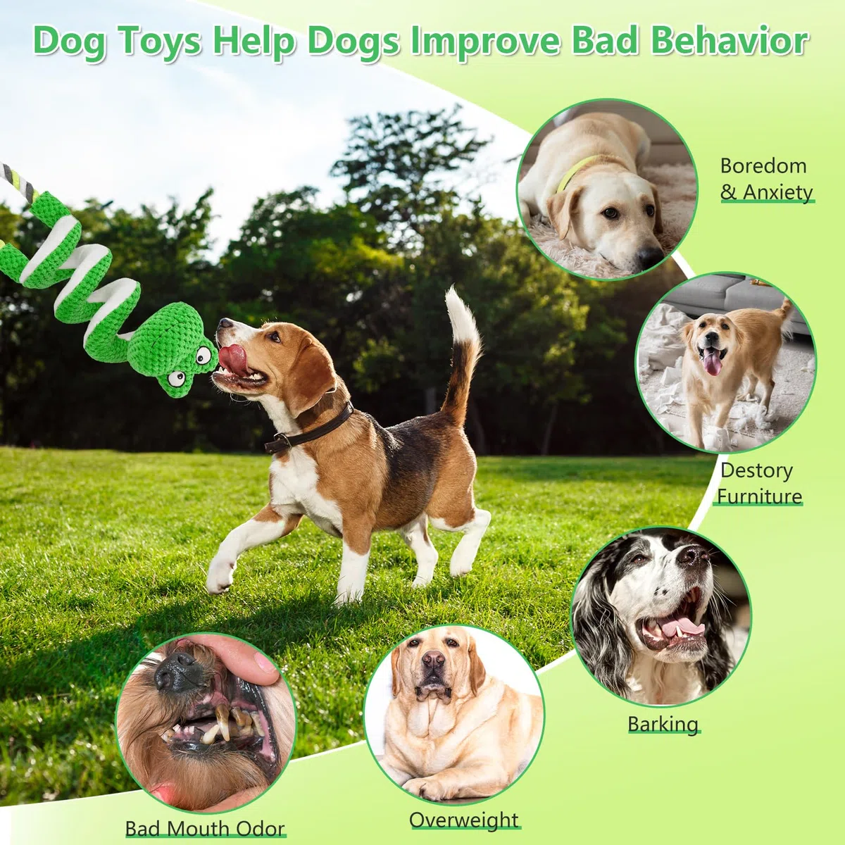 Letsmeet Juguete chirriante para perros, Regalos para perros