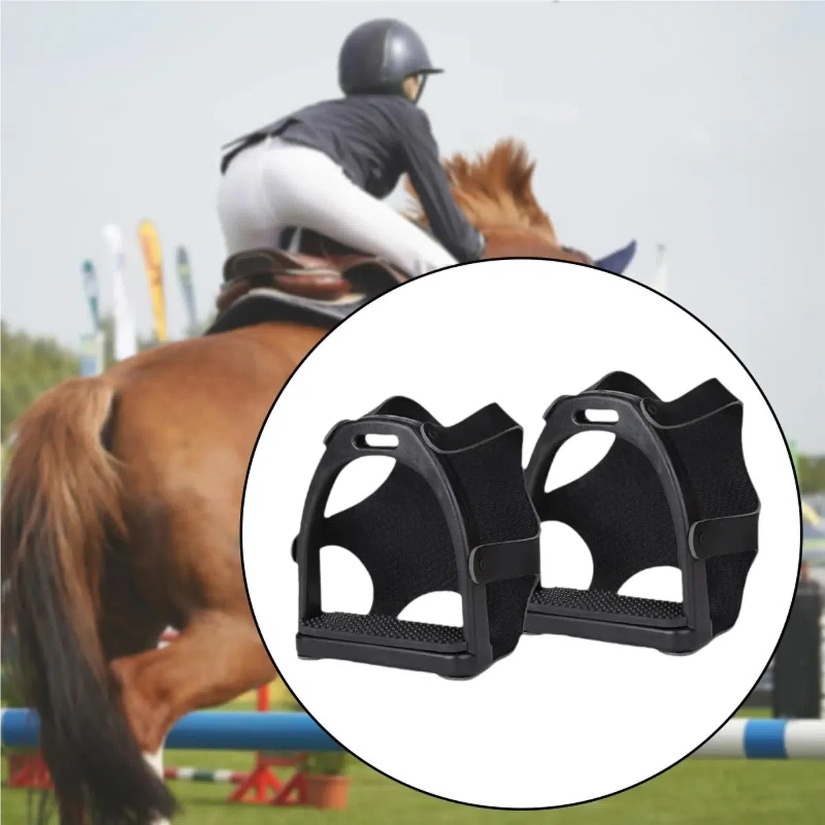 2 estribos antideslizantes for montar a caballo, ideales for deportes ecuestres al aire libre y for adultos.