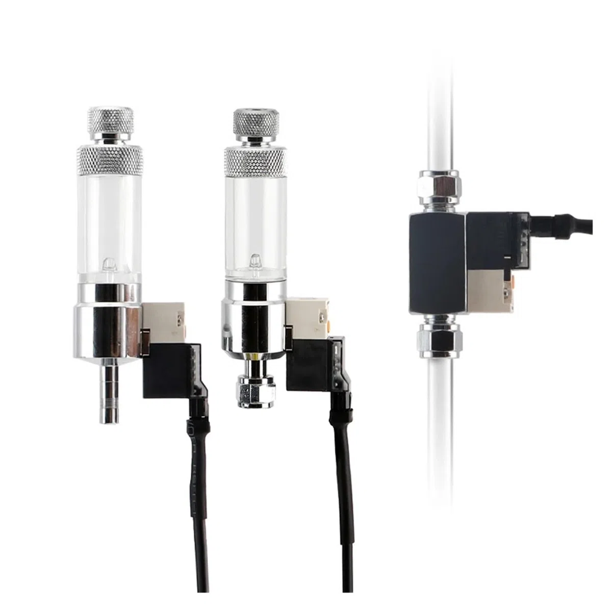 Regulador Contador de Burbujas de CO2 for Acuario, Sistema de Control de reacción de CO2 con válvula solenoide, Dispositivo de medición de dióxido de Carbono(Quick Plug Version)