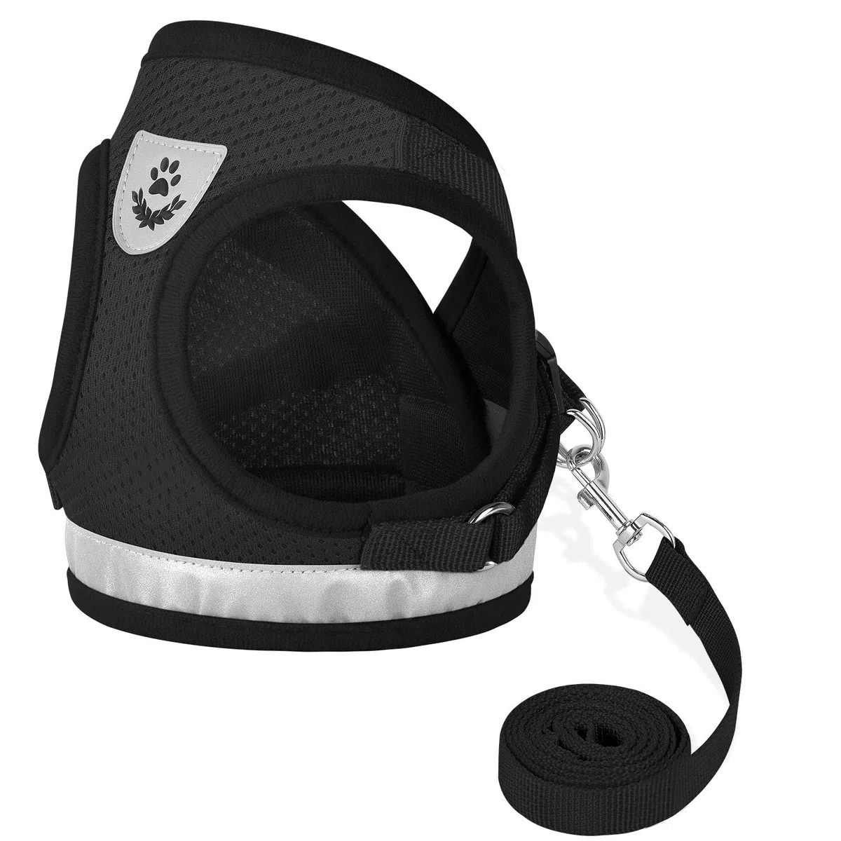 Arnés universal para perros y gatos con correa de GAUTERF, a prueba de escapes, arnés para gatos, arnés ajustable reflectante de malla suave para perros, los mejores suministros para mascotas