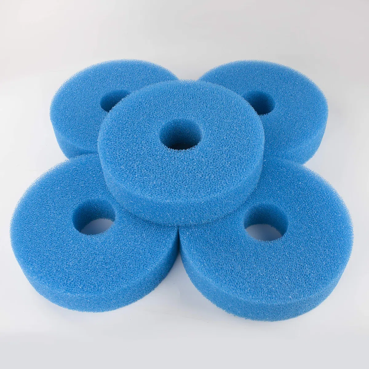 Juego de filtros de esponja de espuma azul para filtración de estanque 25PPI compatible con filtro Laguna Pressure Flo 12000/1400 (paquete de 5)