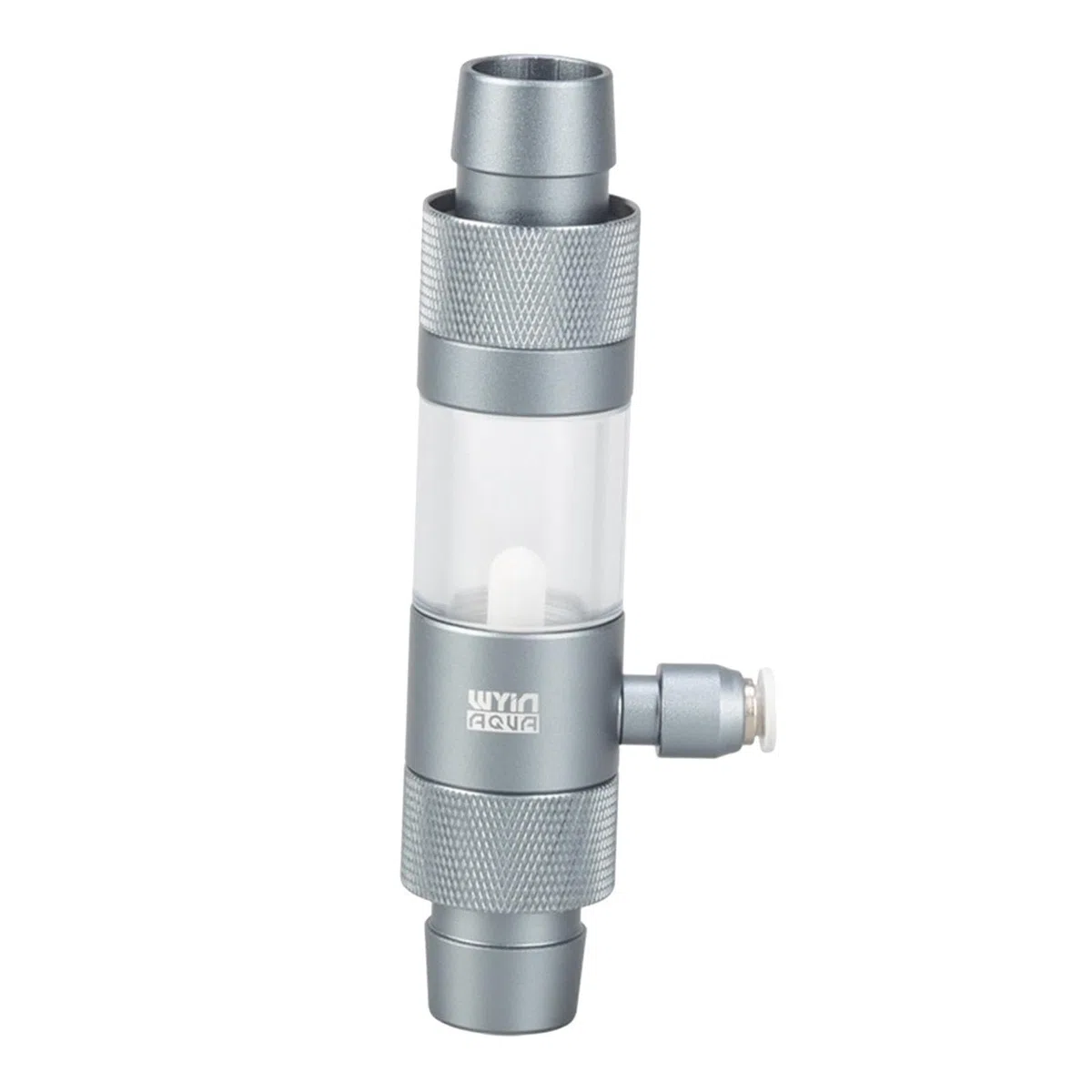 Difusor de CO2 para Acuario de Burbujas de Aluminio Y Acrílico con Ventana Transparente Diseño Compacto Y Conexión Rápida Adecuado, Wy500120
