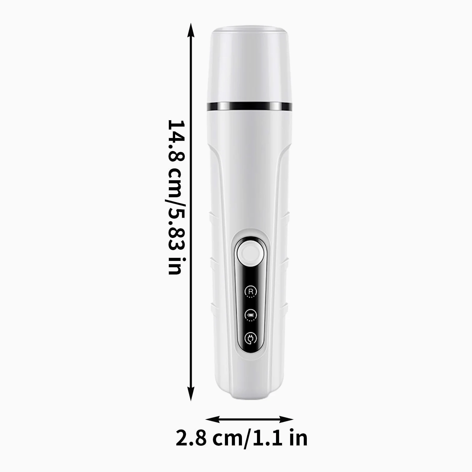 Cortauñas para Mascotas, Lima de uñas for Perros – con Luces LED eléctrica for Recargable por USB Cabezal Repuesto