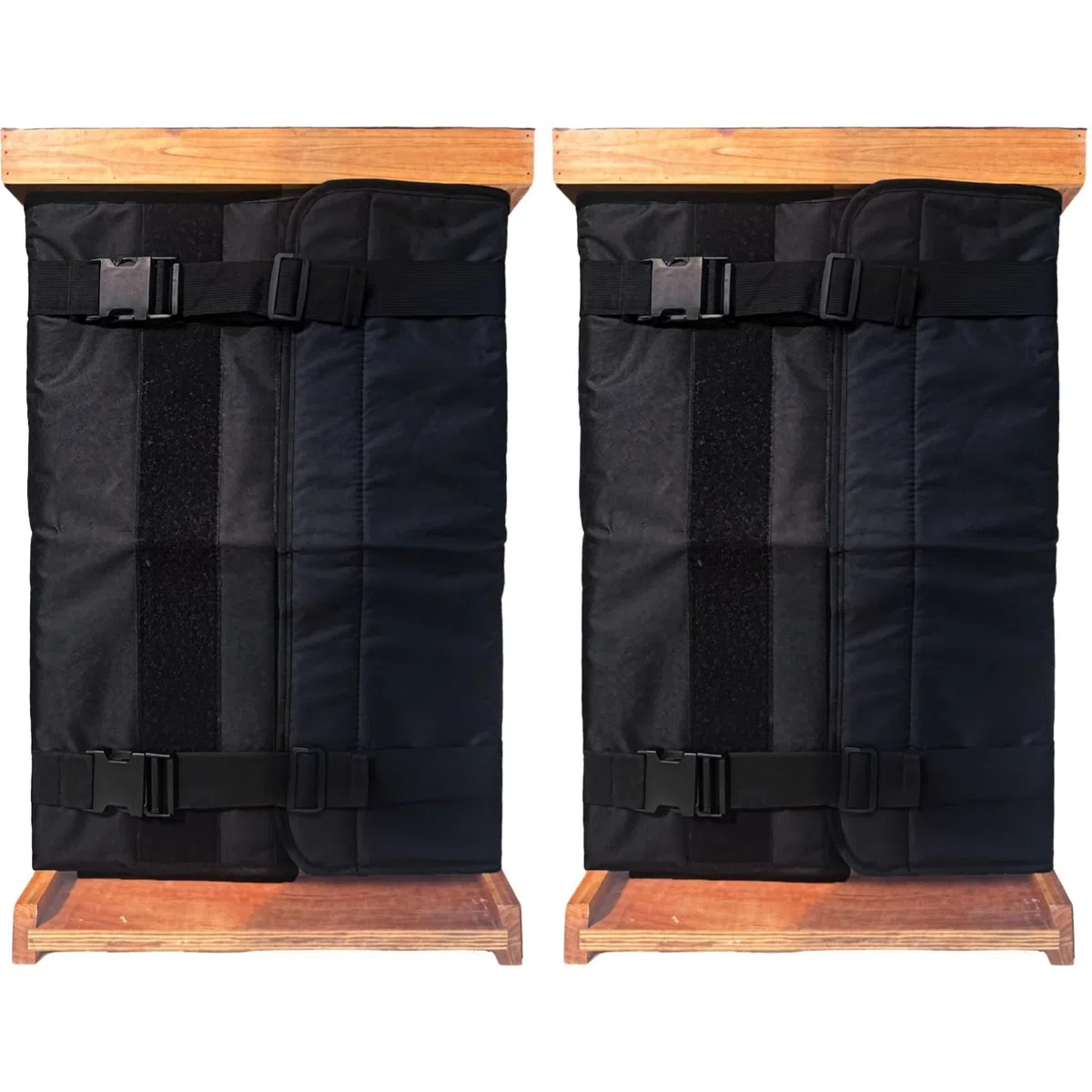 2 fundas ajustables aislantes, tela Oxford 600D impermeable, envoltura de abeja de invierno, perlas de algodón resistentes al viento, protección de aislamiento contra el clima frío