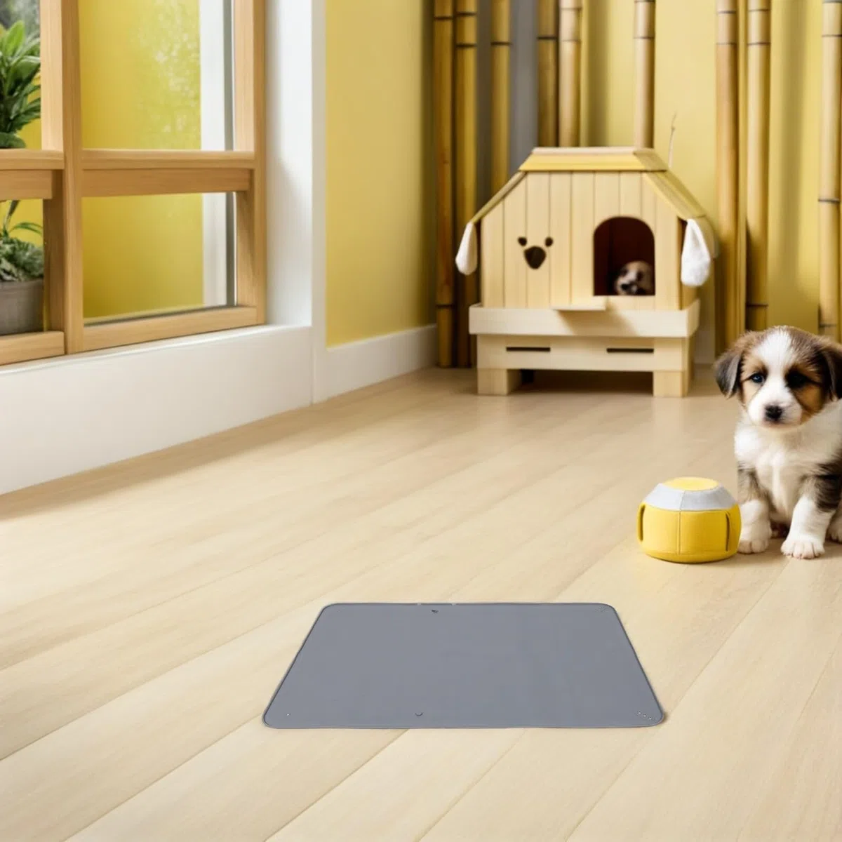 PRETYZOOM Soporte de 86x63cm de Silicona Antideslizante con Ventosas Seguras para Almohadillas de Orinar para Perros Adecuado para Entrenamiento de Cachorros en Interiores y Viajes