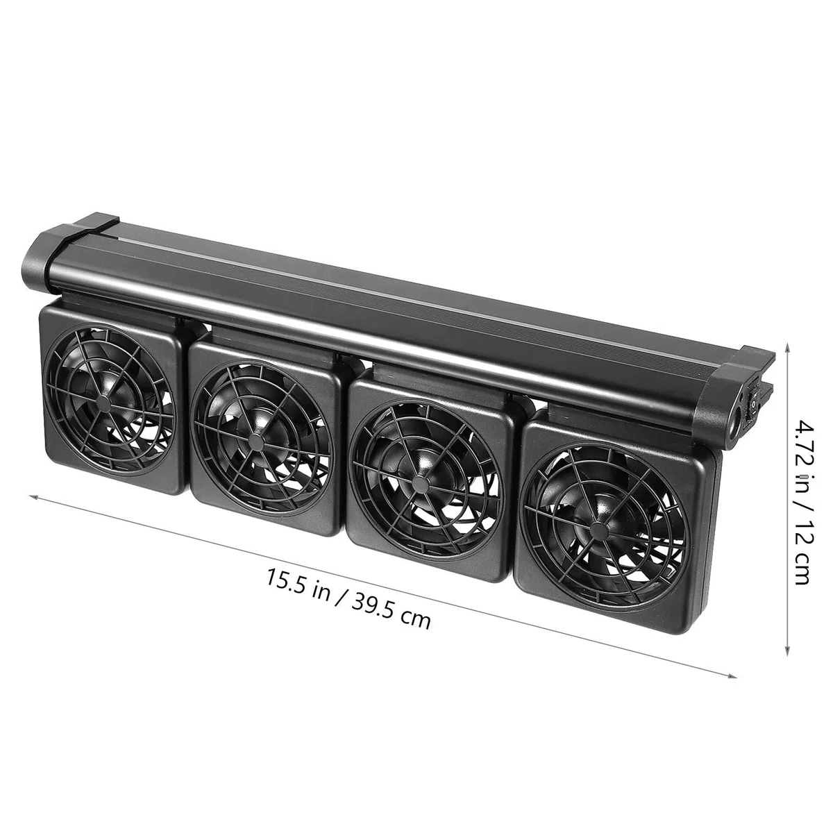 Abaodam Ventilador de Acuario Ajustable Negro para Enfriamiento de Pecera