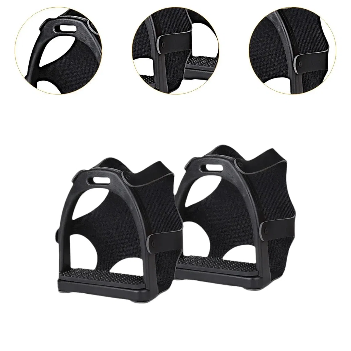 2 estribos antideslizantes for montar a caballo, ideales for deportes ecuestres al aire libre y for adultos.