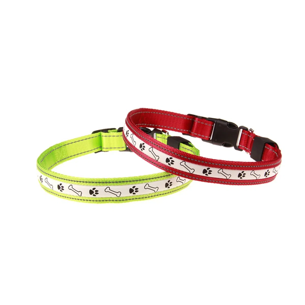 POPETPOP 3piezas Collar Led para Perros Luz Intermitente y Carga USB Collar para Mascotas para Paseos Nocturnos y Seguridad De Perros