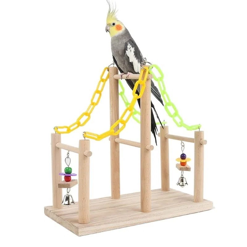 Puesto de pájaros Escalera de Escalada Divertida, Red Loros, Marco, mil Anillos, Escalera Nubes, Puente Colgante, Juguete for pájaros