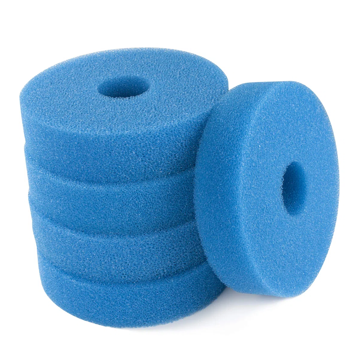 Juego de filtros de esponja de espuma azul para filtración de estanque 25PPI compatible con filtro Laguna Pressure Flo 12000/1400 (paquete de 5)