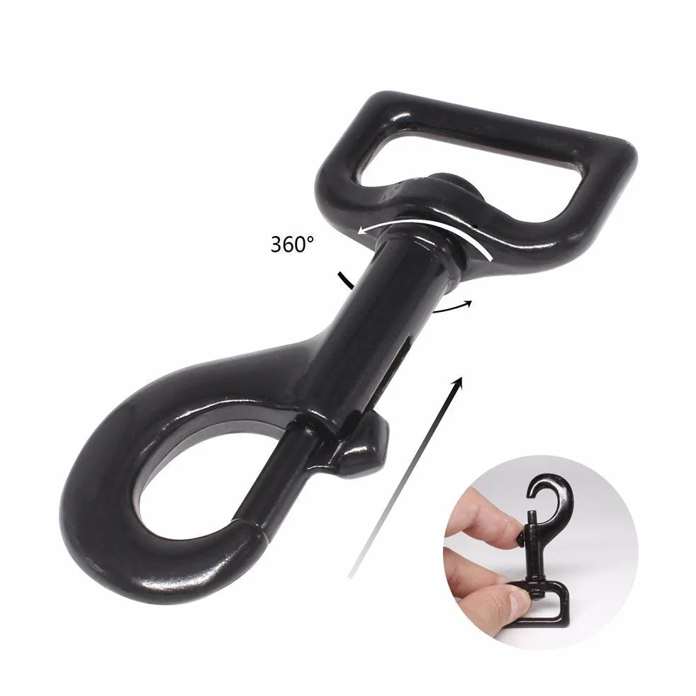Correa para perro resistente, 2 asas con asa acolchada para mayor control, 6 pies de largo, perfecta para perros medianos a grandes (6 pies, negro azul)