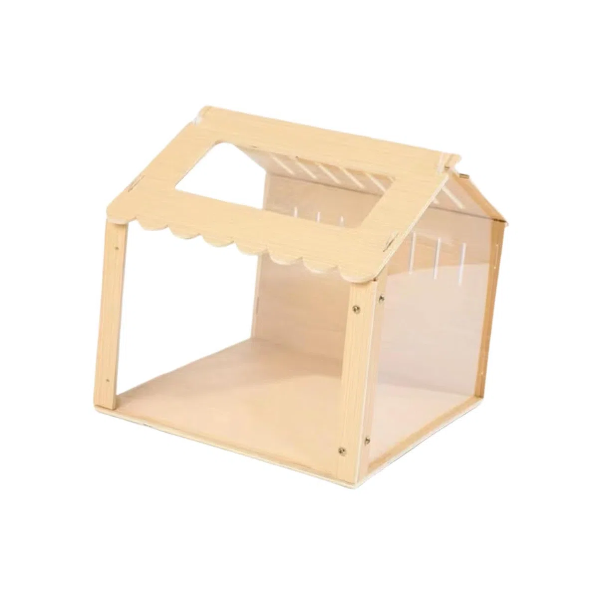 Casa de Juegos de para Madera con Nido para hámster, Juguete para Hacer Ejercicio Que Proporciona Entretenimiento y fomenta la Actividad y la
