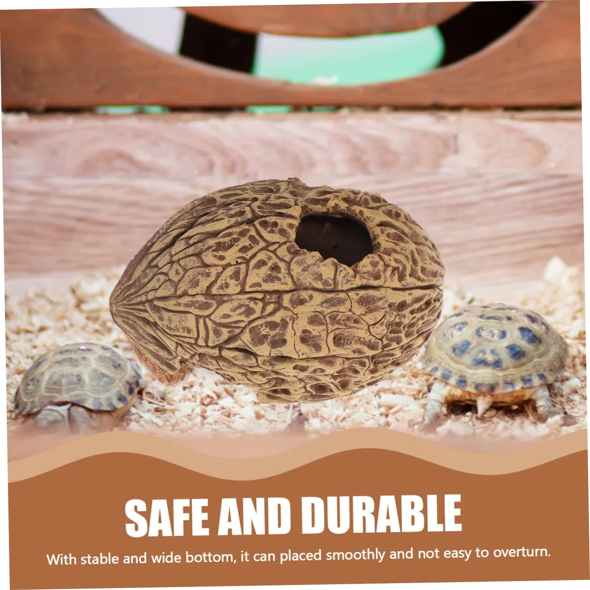 Refugio Acuático De Decoración para Peceras Casa Escondite De Peces y Tortugas Accesorio De Acuario Natural para Crear Un Entorno Vibrante y Divertido
