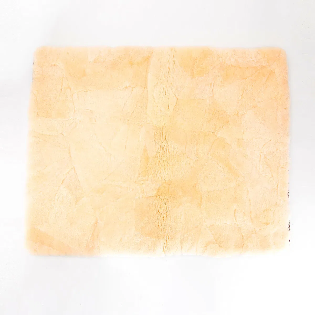 Manta de piel de cordero para perros, alfombra para perros, de auténtica piel de oveja, manta para dormir, manta para perros y gatos, muy suave, cálida y suave (60 x 60 cm, beige)