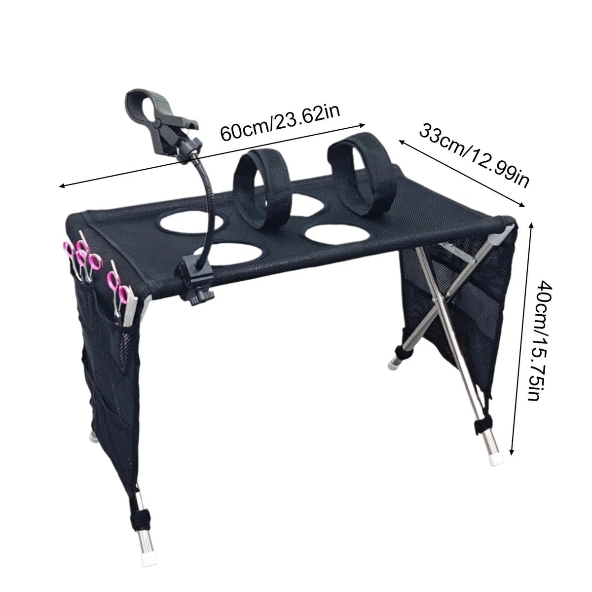 Mesa Peluquería Canina Soporte Baño Plegable Malla Transpirable Secado