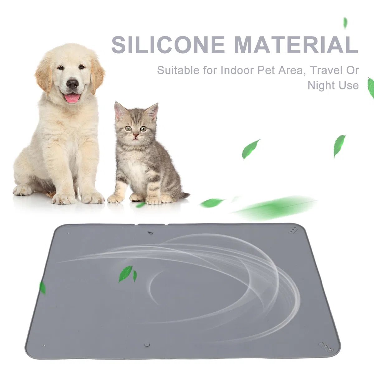 PRETYZOOM Soporte de 86x63cm de Silicona Antideslizante con Ventosas Seguras para Almohadillas de Orinar para Perros Adecuado para Entrenamiento de Cachorros en Interiores y Viajes