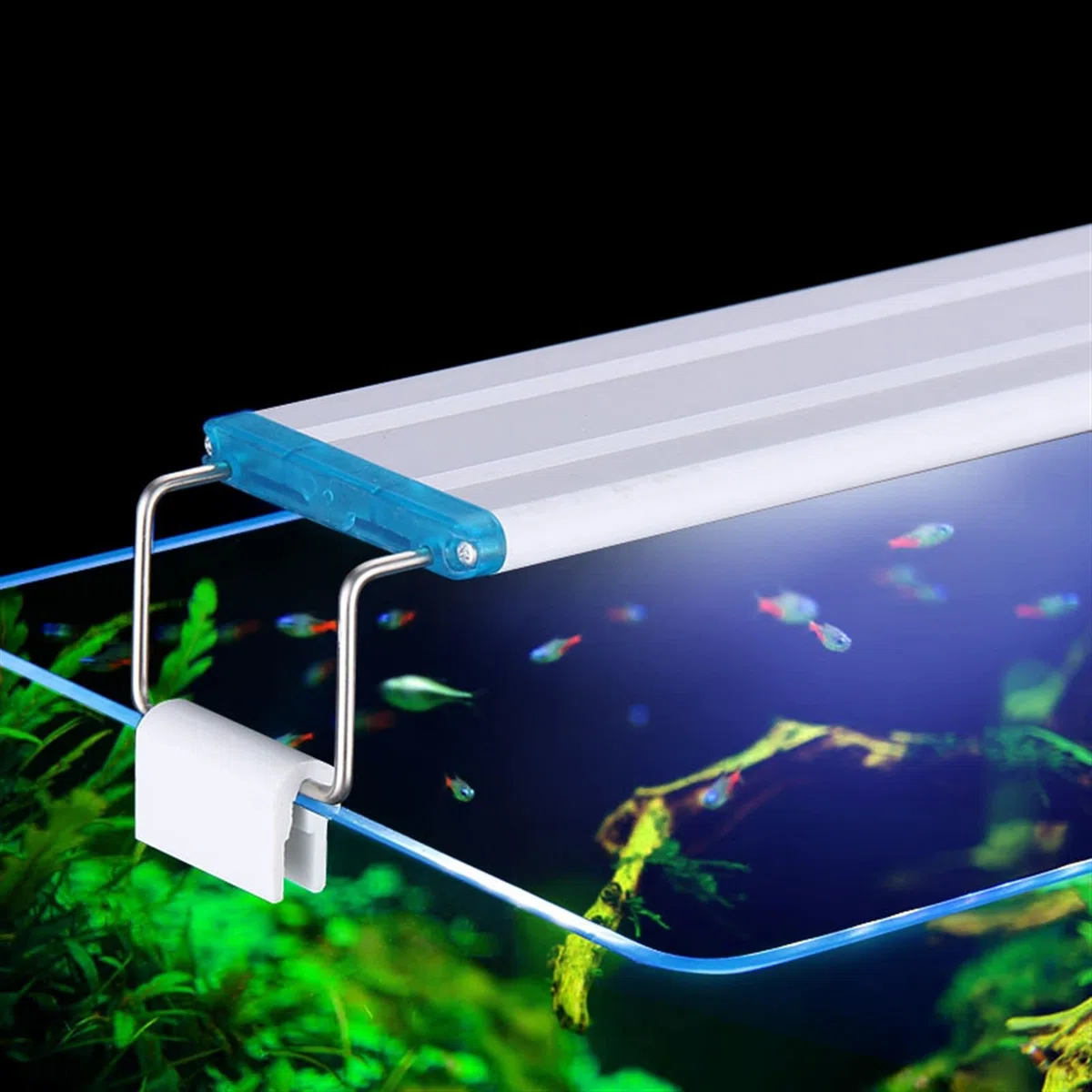 Luz para Piscina Super delgado Le Luz acuática de iluminación de acuario DS 18-7 5 cm Clip impermeable extensible en la lámpara for el tanque de peces ( 8W / 12W / 16W / 20W / 24W) Luces Sumergibles (