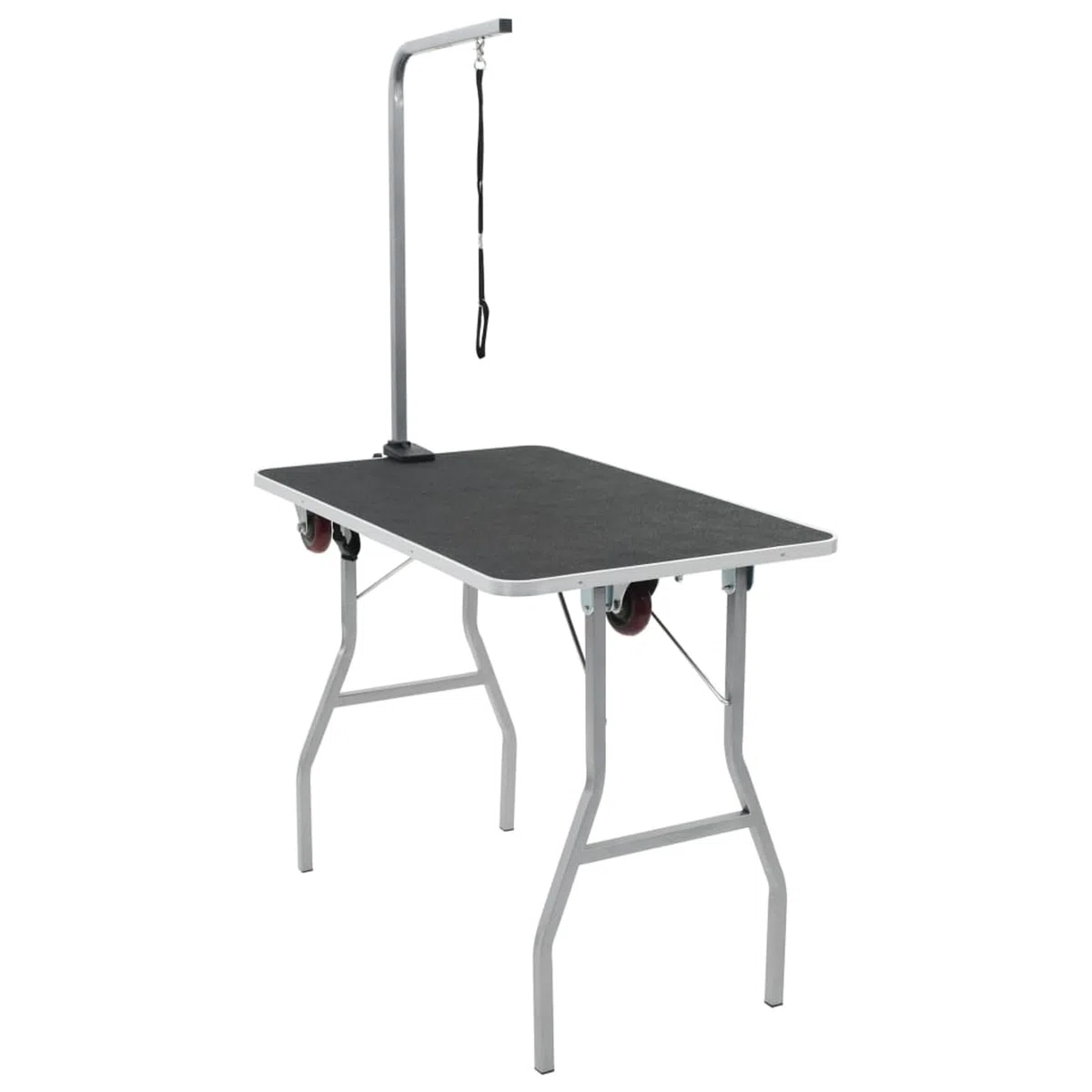Tidyard Mesa de Higiene para Mascotas Ajustable con Superficie Antideslizante y Ruedas Baño y Peluquería Modelo YFXLRZJ-170215ES