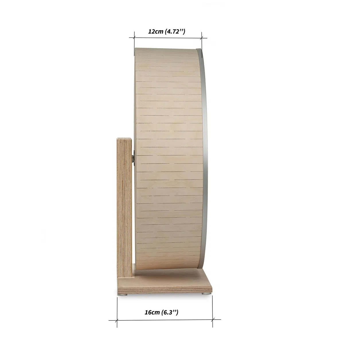 Rueda de chinchilla silenciosa, 41 cm, soporte estable, borde antimordeduras, fabricado en Letonia