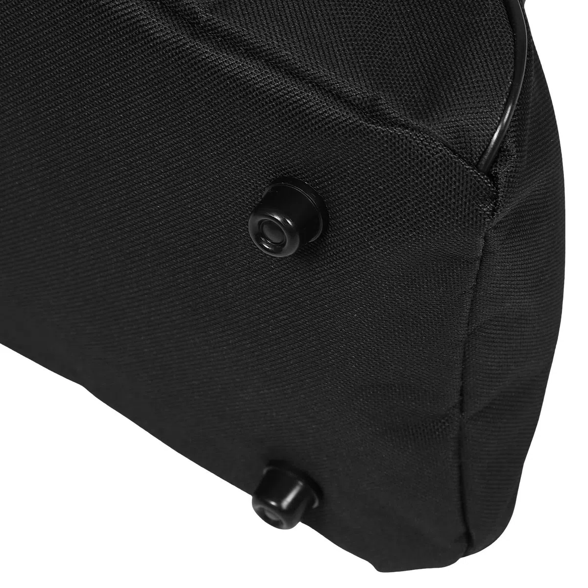 Bolsa Negra Oxford de Botas de Tela Equitación para Altas Bolsillo Frontal