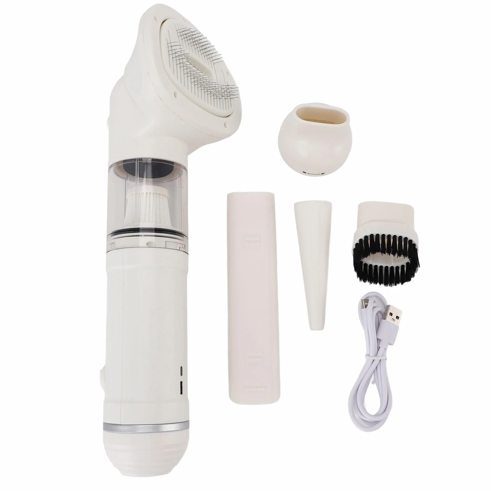 Aspirador De Aseo para Mascotas, Cepillo Automático para Derramamiento, Kit De Aseo para Perros con Aspiradora Fuerte De Adsorción para Perros, Gatos, para Alfombras, Pisos De