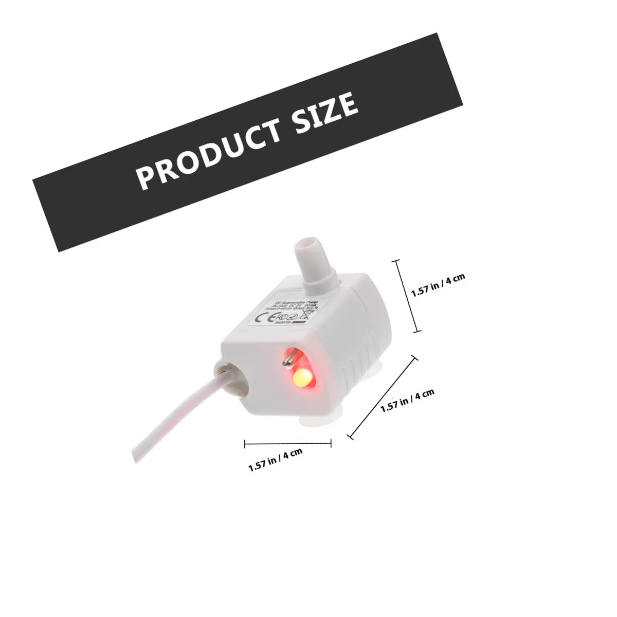 CLISPEED Bomba de Repuesto para Fuente de Agua para Gatos y Perros, Operación Silenciosa y Sumergible, Material Abs Cable USB, Adecuado para Dispensadores de Agua en Hogares