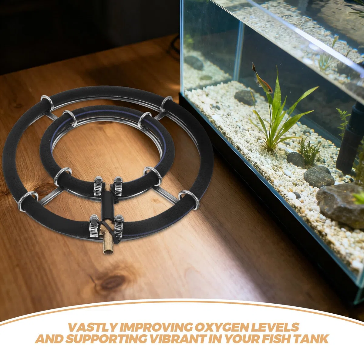 Yardwe Difusor de Burbujas Nano para Acuario Piedra de Aire Redonda de Acero Inoxidable Accesorio Oxigenante Silencioso para Estanques y Bombas Hidropónicas