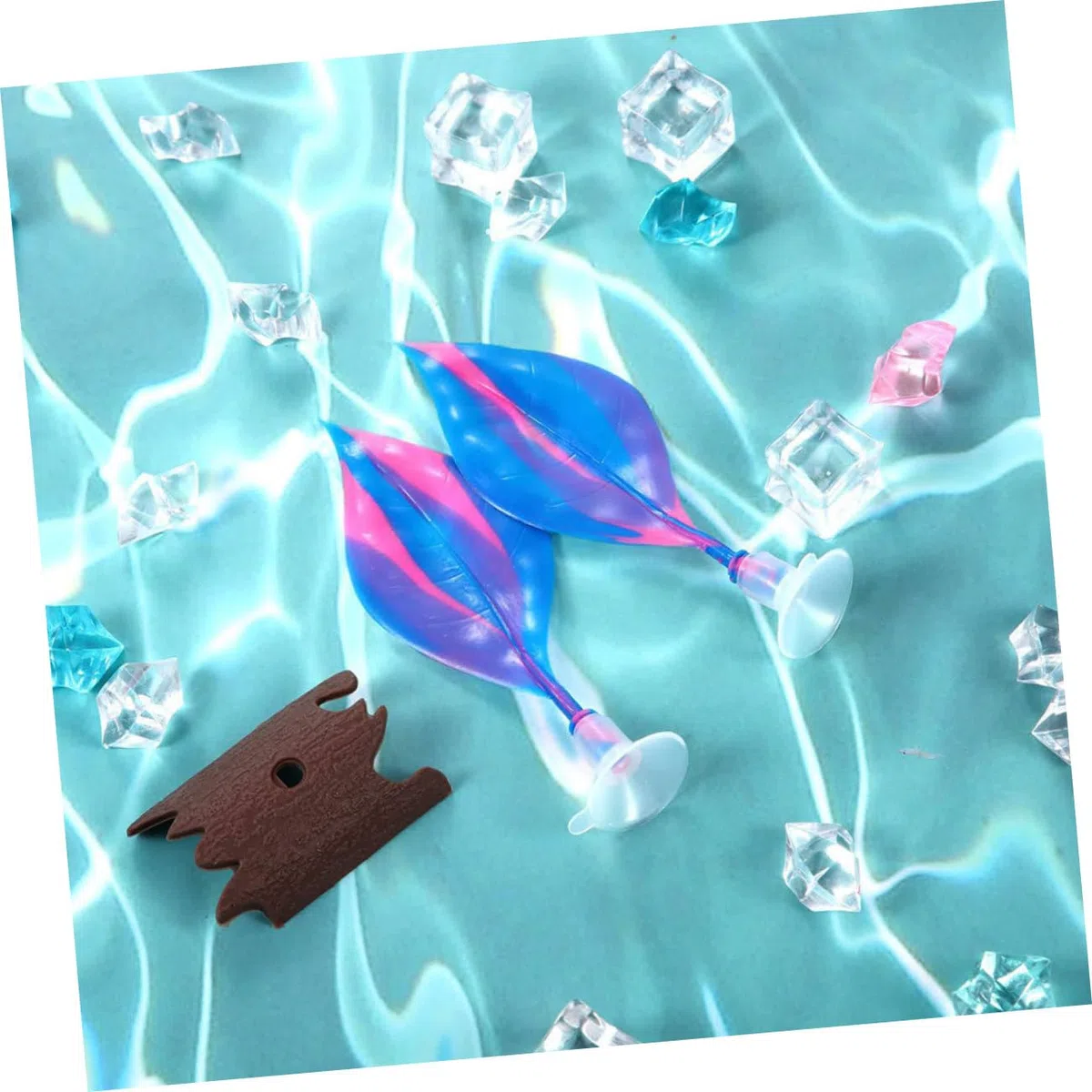 Kisangel 10piezas Hammock para Peces Betta Decoración Acuática Ventosa Cama para Reposo y Desove De Simulada para Acuarios Accesorio para Peceras De Agua Dulce y Salada