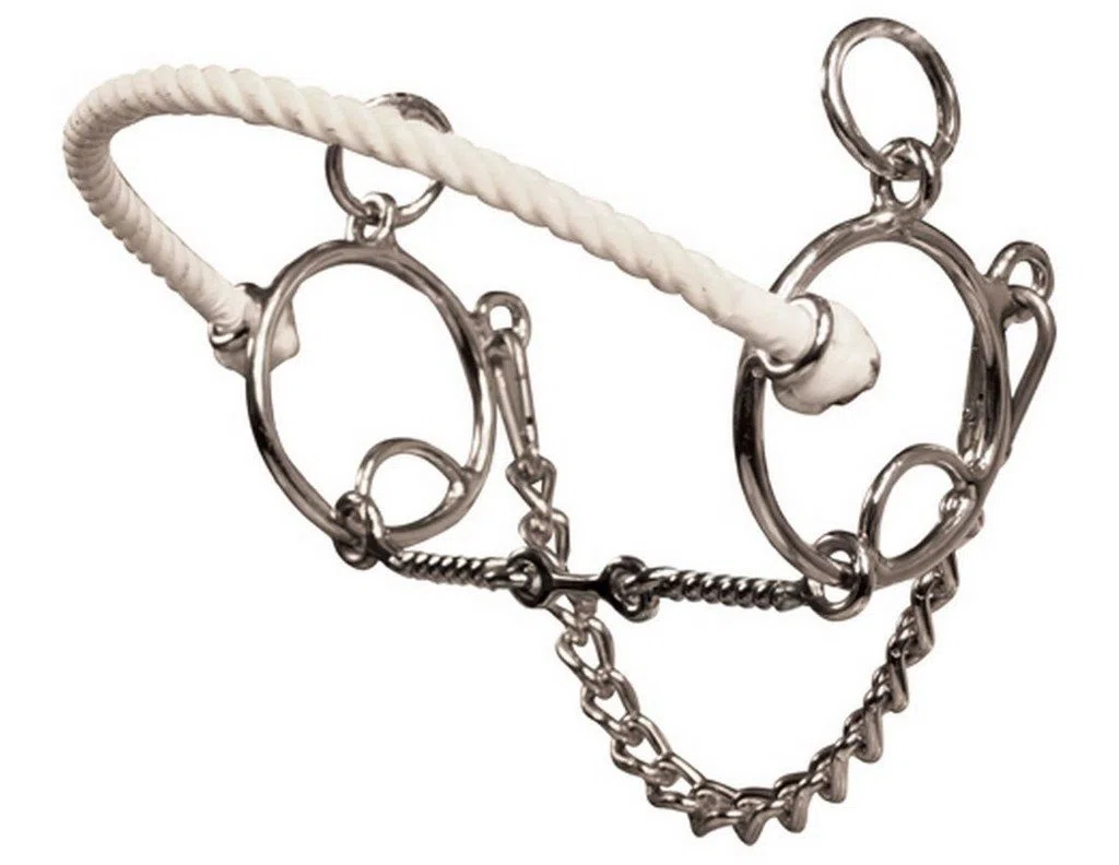 Equine Three Piece Twisted Wire bit by