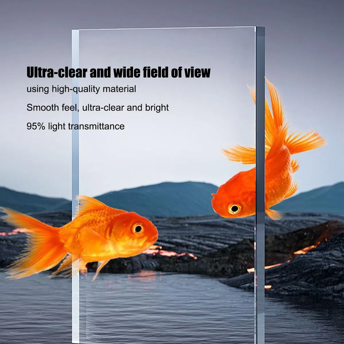 Kit Acuario Pequeño Acuario Compacto con Decoración De Paisaje Submarino | Accesorios decorativos LED para kit de acuario pequeño Para habitación infantil, escritorio, salón, decoraciones de pecer