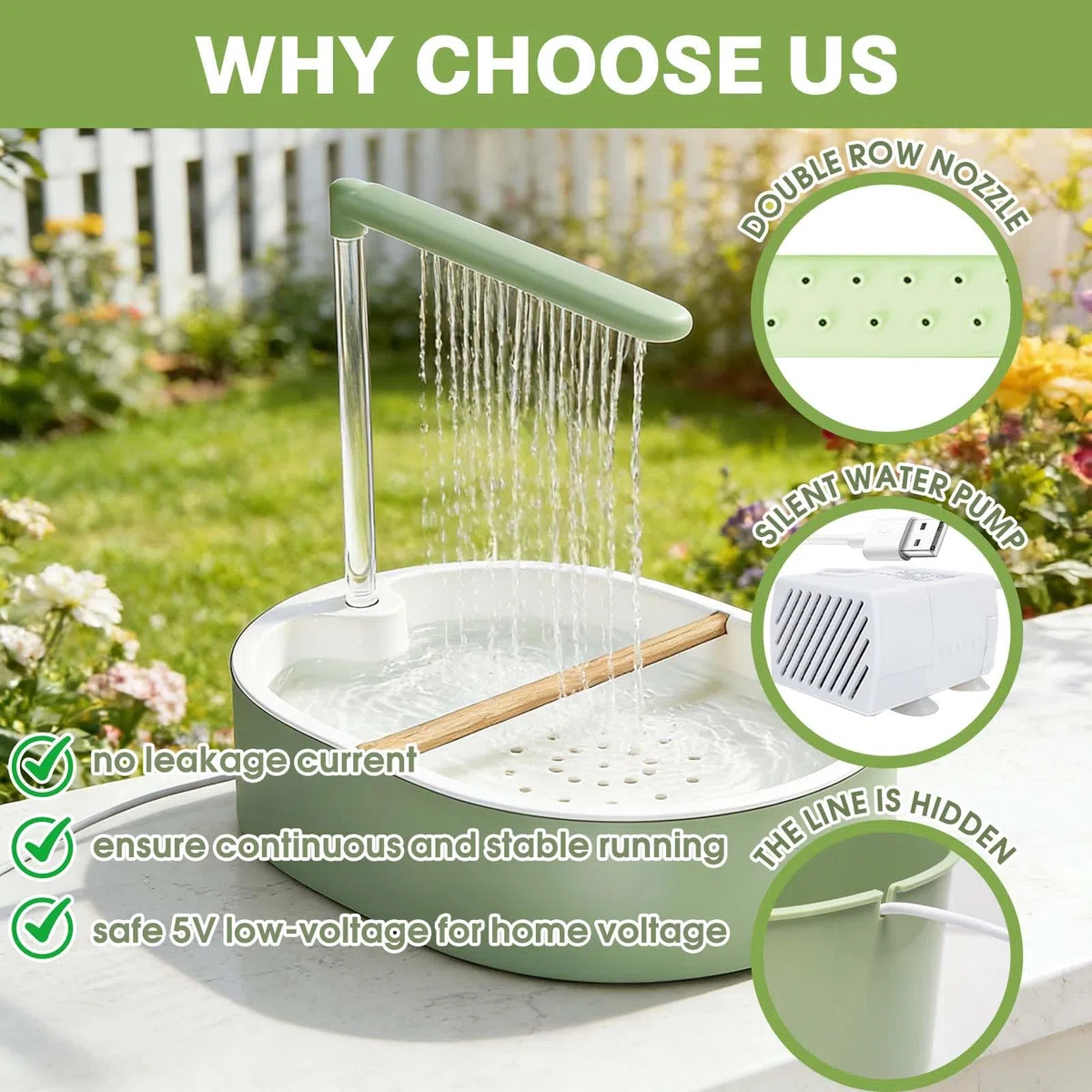 Baño automático para pájaros, agua circulante, bañera grande para periquitos, fuente de ducha para periquitos, periquitos, cacatúas, conures, tortolitos, grises africanos
