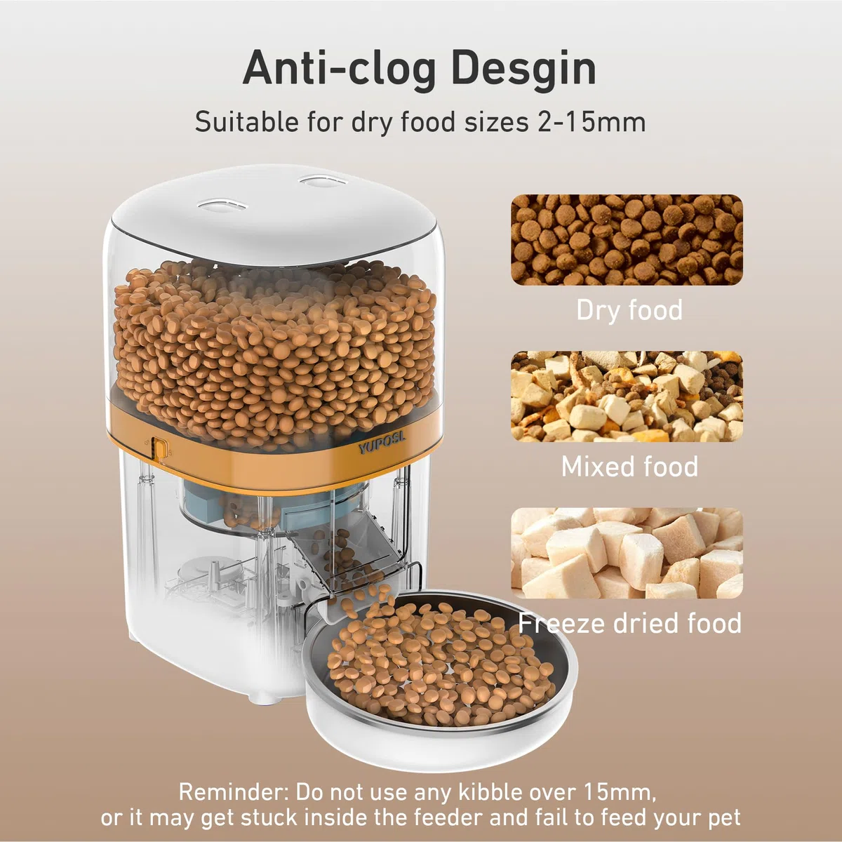 Comederos automáticos para Gatos, dispensador de Comida para Gatos de 3 litros, fácil de Usar, alimentador automático para Mascotas con más de 180 días de duración de la batería, 1-6 Comidas, Control