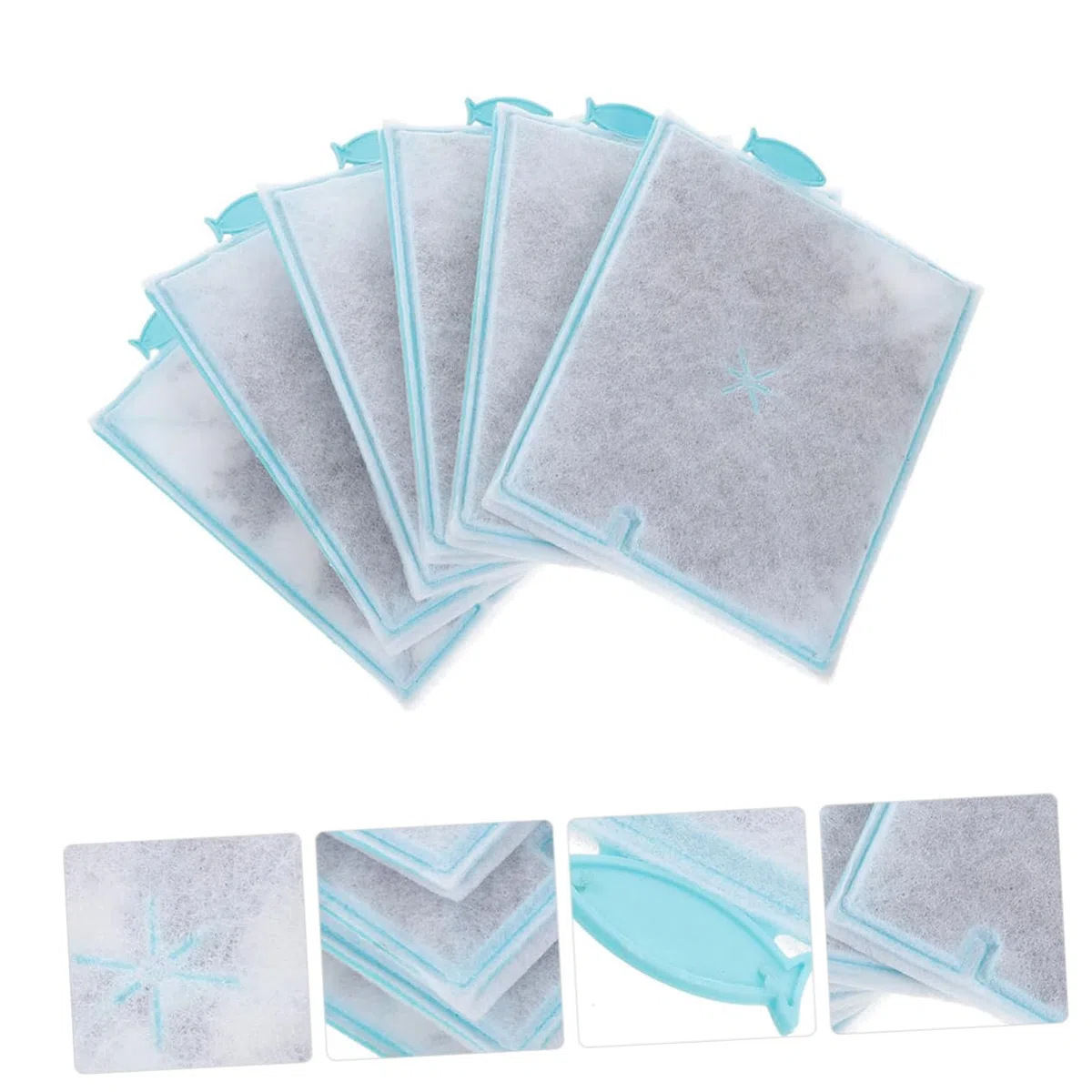 BESPORTBLE 24piezas Almohadillas De Algodón para Acuarios Repuestos De Filtro Compatibles Filtración y Práctica para Peceras