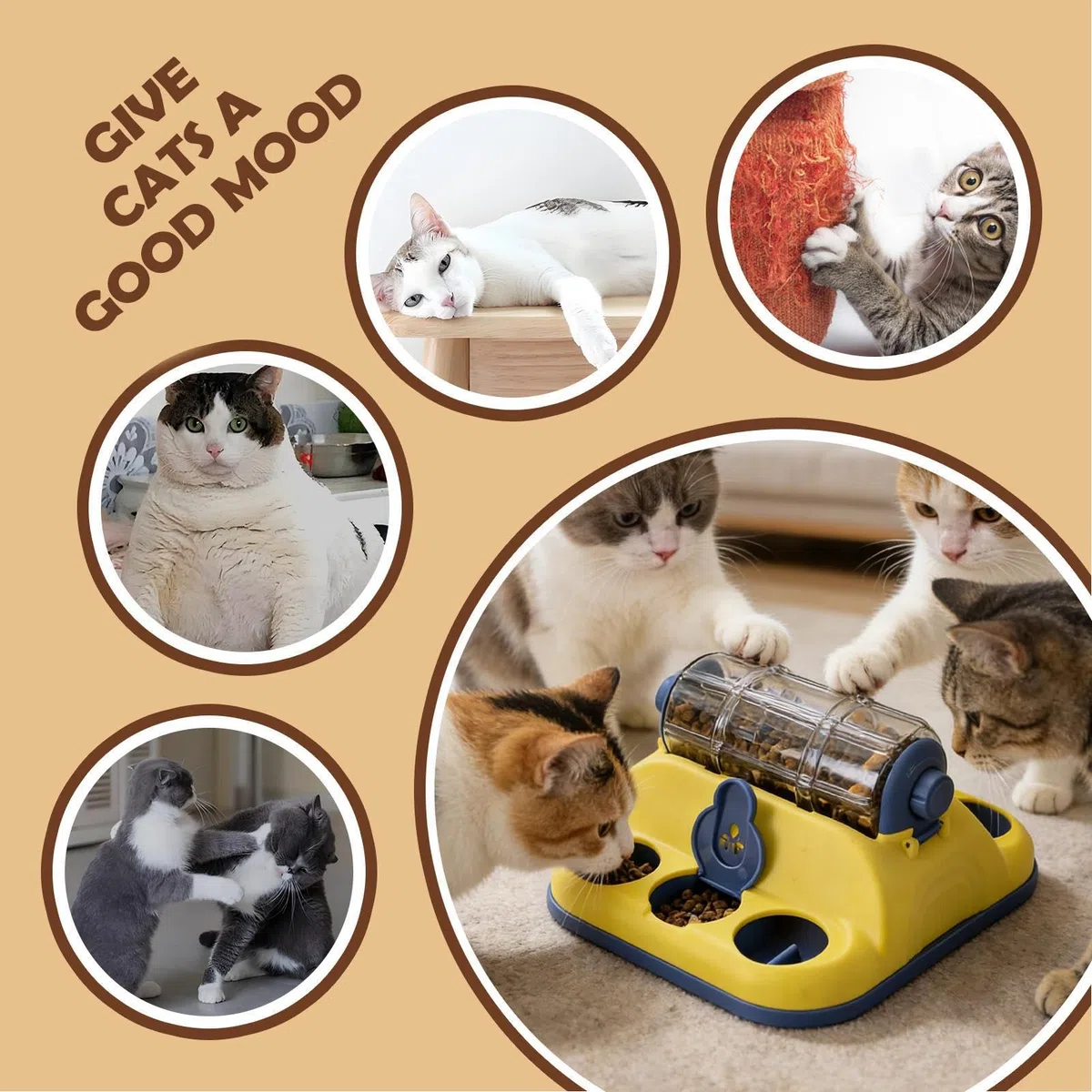 Juguetes Para Perros Dispensadores de Premios Alimentador Lento Interactivo | Dispensador De Premios Interactivo Para Perros Para Enriquecimiento Mental para Gatos y Cachorros,