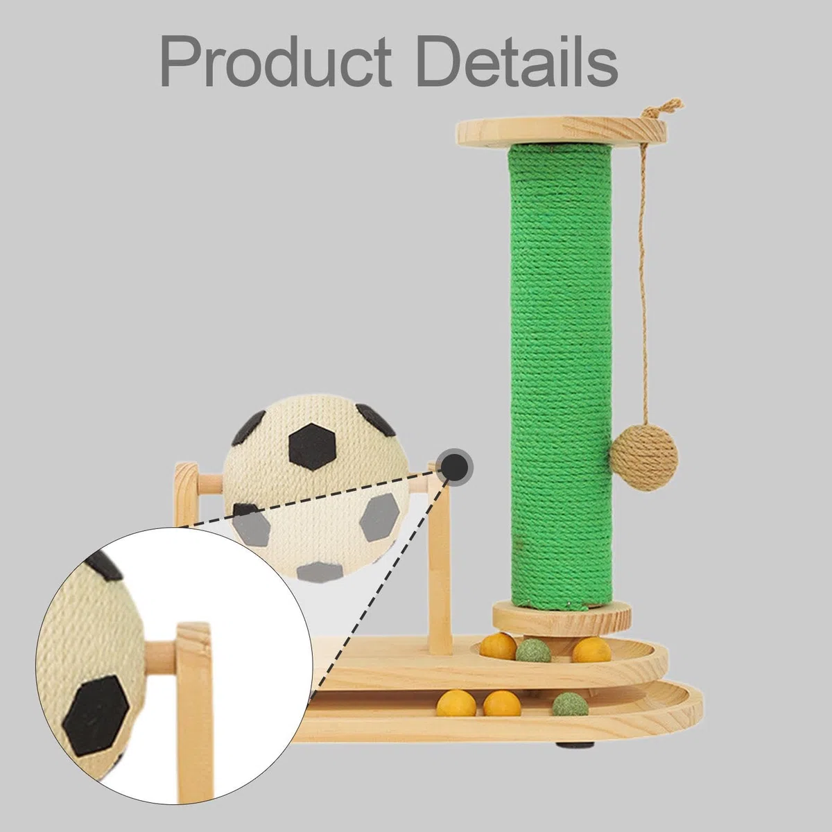 Juguete Interactivo Y Entretenido, Fabricado en [Material], para Afilar Las de Gatos, Gatitos, Conejos Y Animales Pequeños.